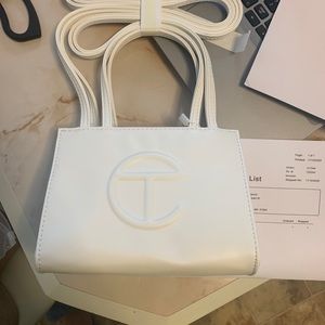 Brand new Telfar mini white bag. NWT